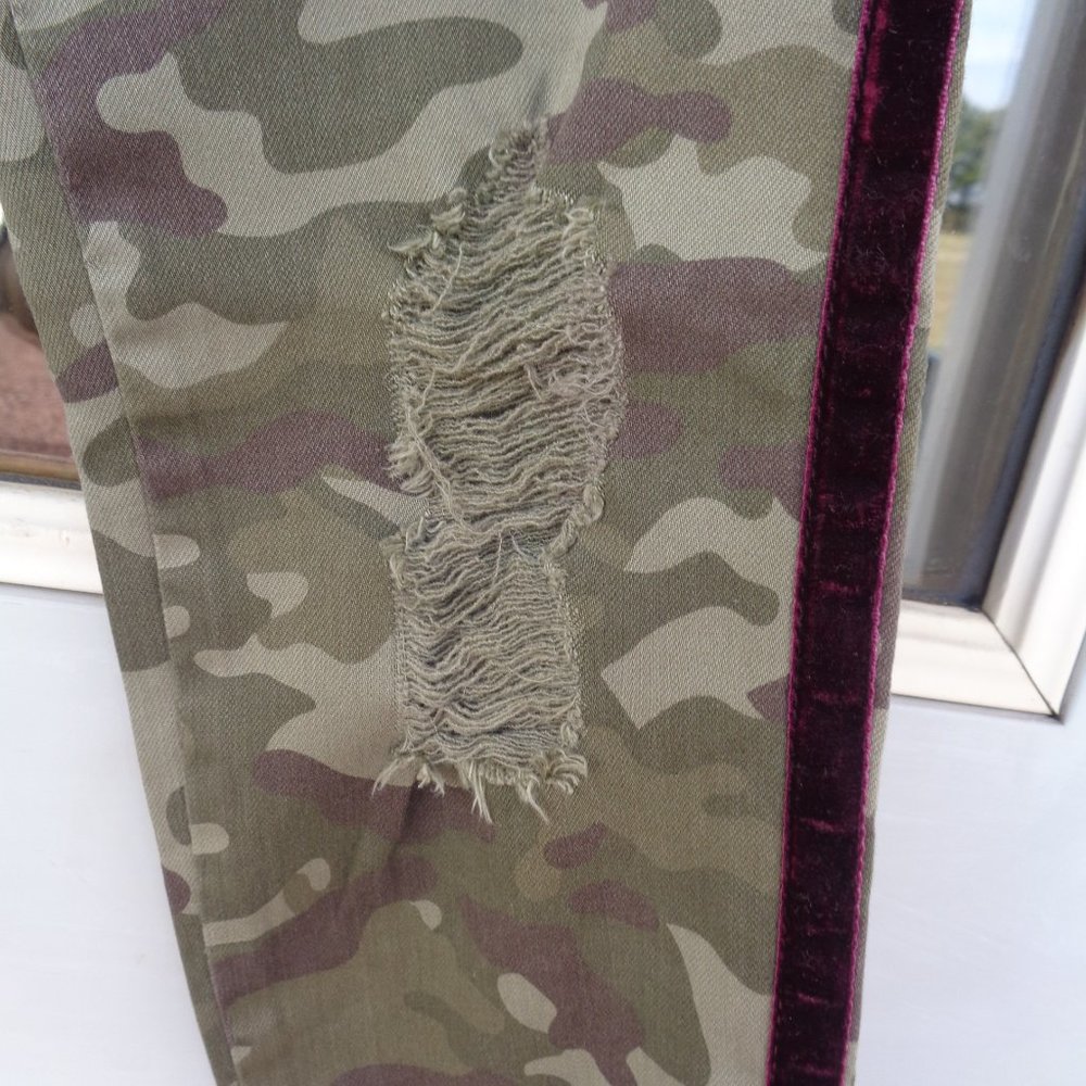 SO camo print jegging lowrise distressed jegging side stripe 11 JR - Picture 7 of 11